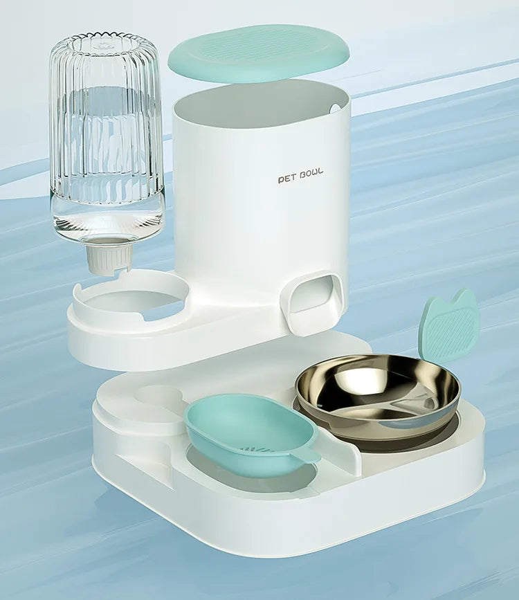 Automatic Pet Feeder – Integrated Cat Food & Water Dispenser for Cats and Dogs
