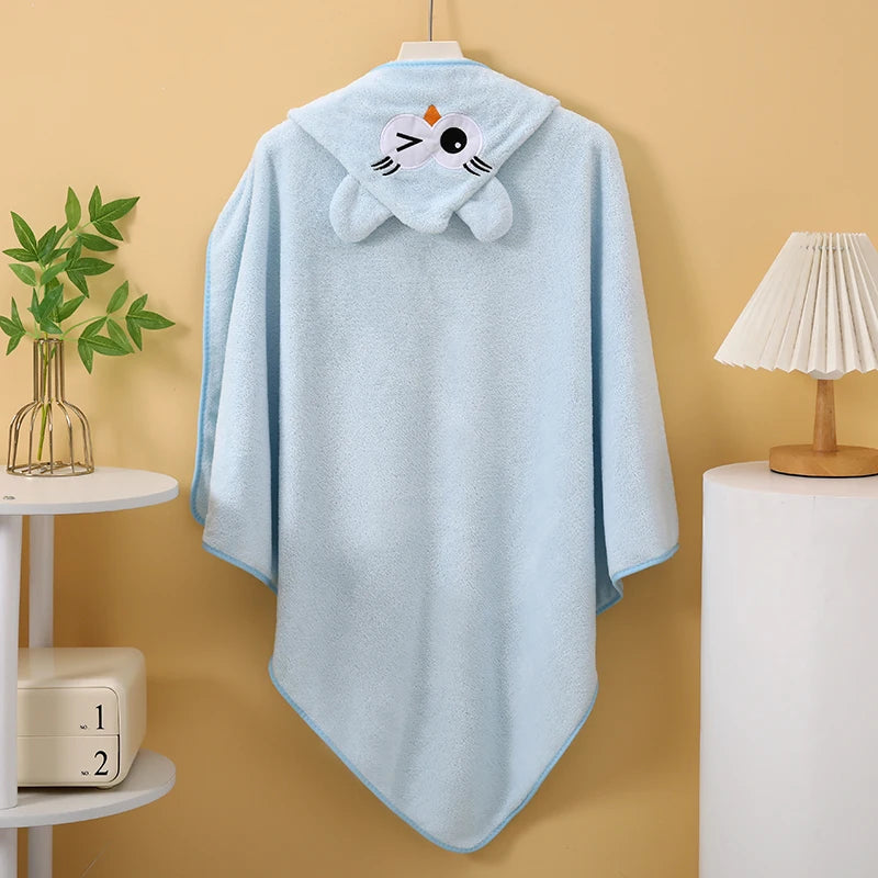 New Coral Fleece Bath Towel for Infants and Children. Super Absorbent, Comfortable and Soft Fabric