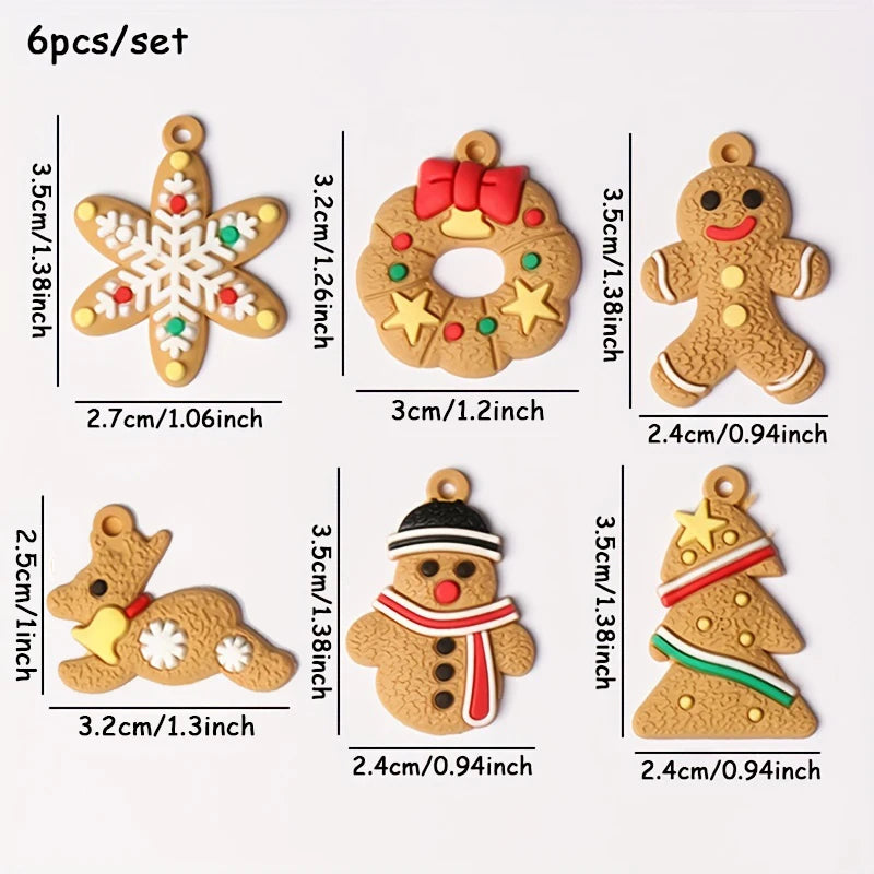 Gingerbread Man Ornaments Xmas Tree Hanging Pendants