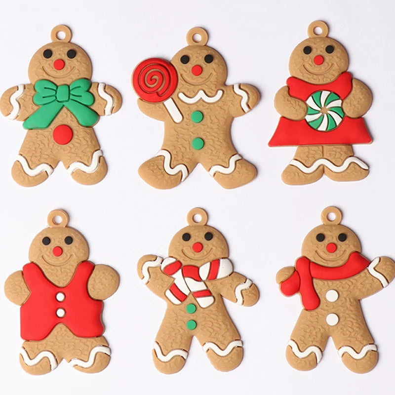 Gingerbread Man Ornaments Xmas Tree Hanging Pendants