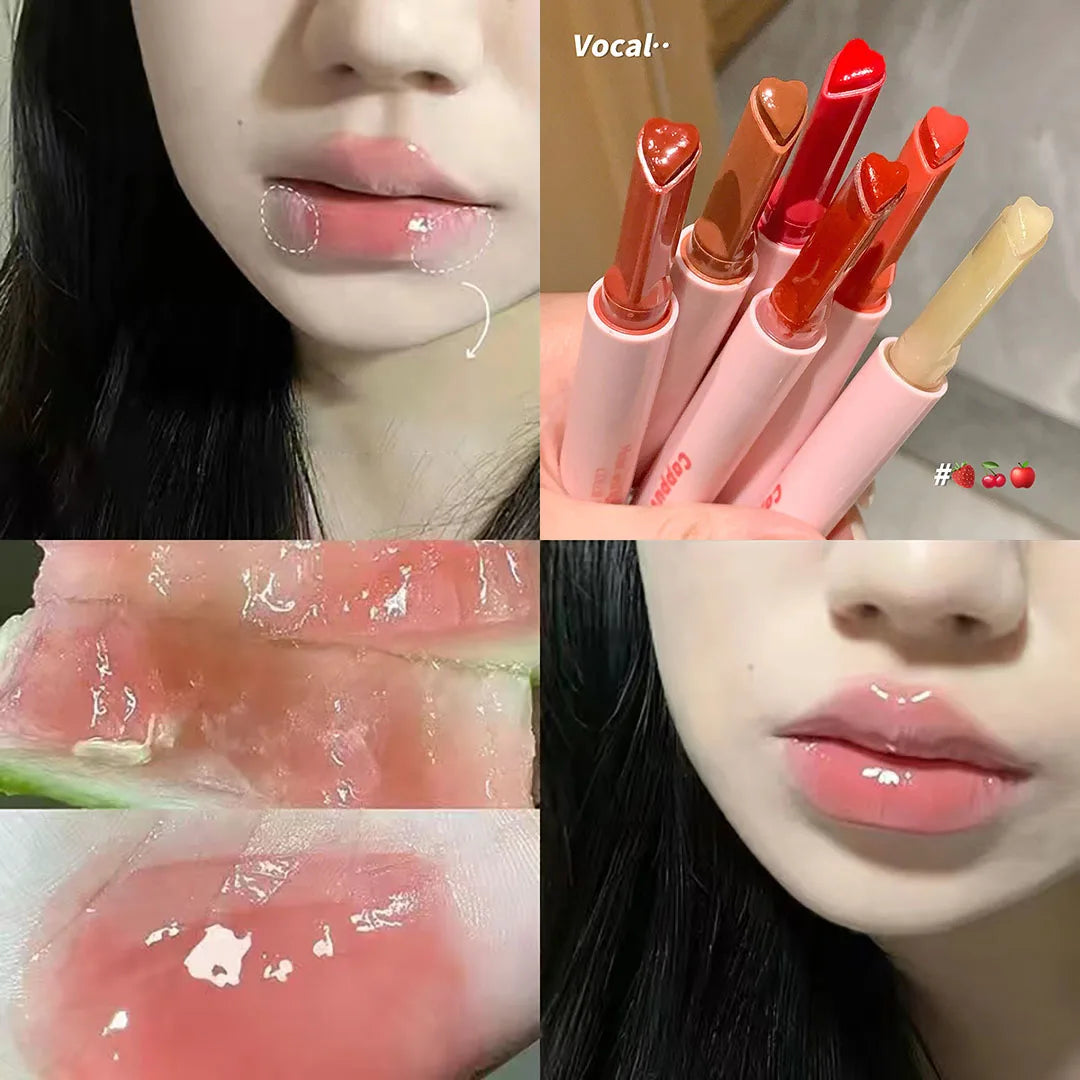 Rose Shimmer Heart Lip Moisturiser