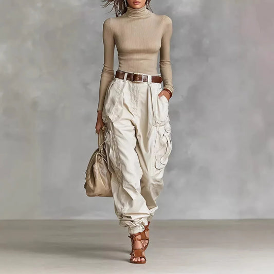 Pantalones De Mujer New High Waist Pocket Solid Color Overalls Women's Summer New Loose Casual Vacation Outdoor Sports Overalls
