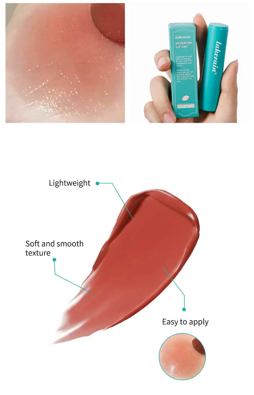 Jelly Solid Hydrating Mirror Red Brown Lipstick