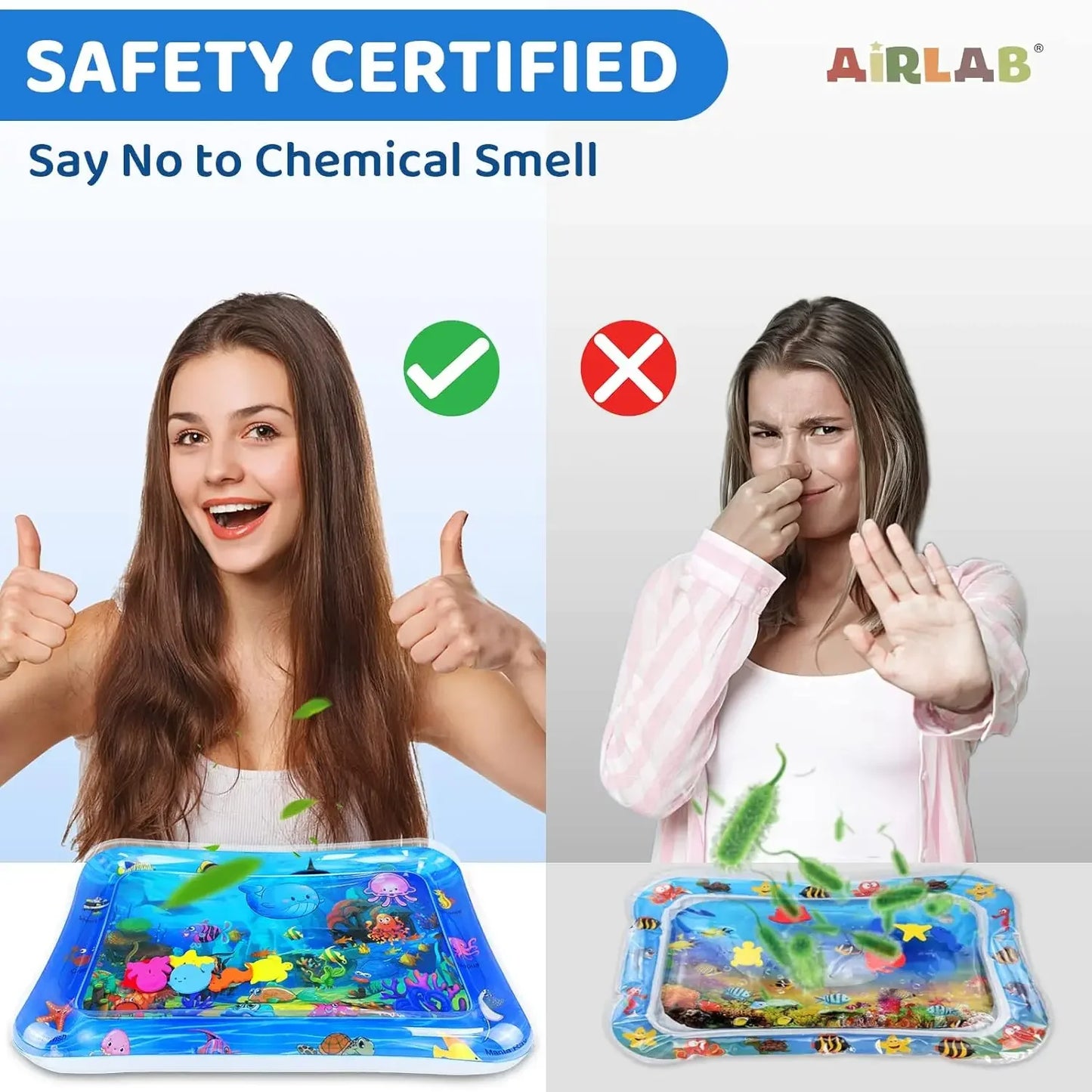Pet Water Mat Cat Inflatable Play Mat Thickened Baby Crawling Mat Promote Baby Exercise Sea Life Swimming Ring Pet Products