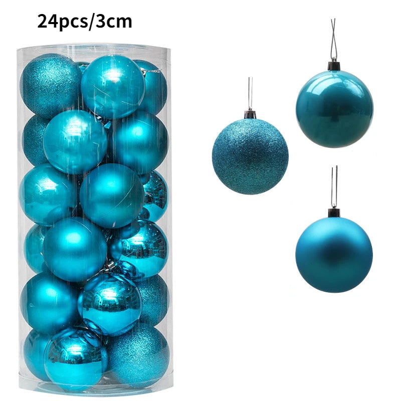 24-36Pcs Xmas Tree Balls Decorations