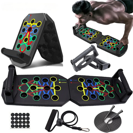 Portable Multifunctional Push-up Board Set With Handles