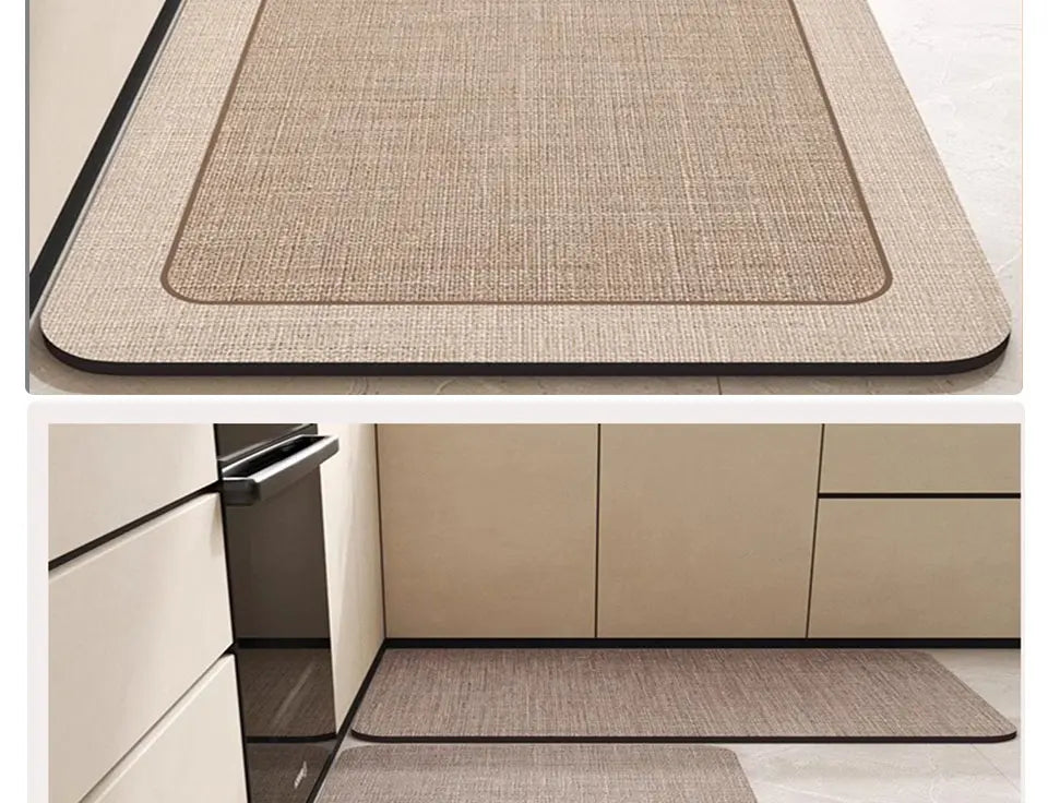 Kitchen Rug Super Absorbent Kitchen Mat for Floor Non-slip Rugs Bathroom Mat Washable Kitchen Carpet