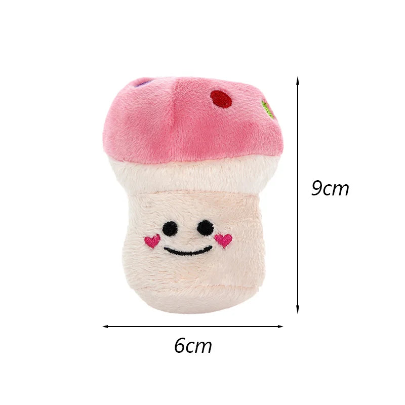 Plush Fruit-Shaped Dog Toy – Squeaky Chew Toy for Small & Medium Dogs, Teeth-Cleaning Pet Toy for Puppies and Cats
