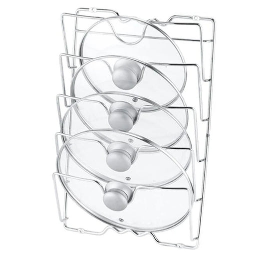 1Pcs Kitchen Accessories Stainless Steel Pot Lid Shelf Kitchen Organiser Pan Cover Lid Rack Stand Holder Dish Rack