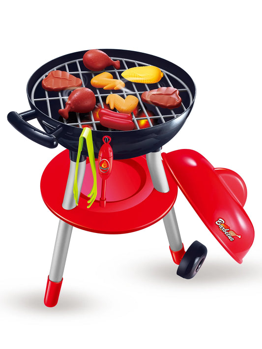 BBQ Cooking Kitchen Toys Interactive BBQ Toys Food Cooking Toys Kids Kitchen Pretend Games 24PCS