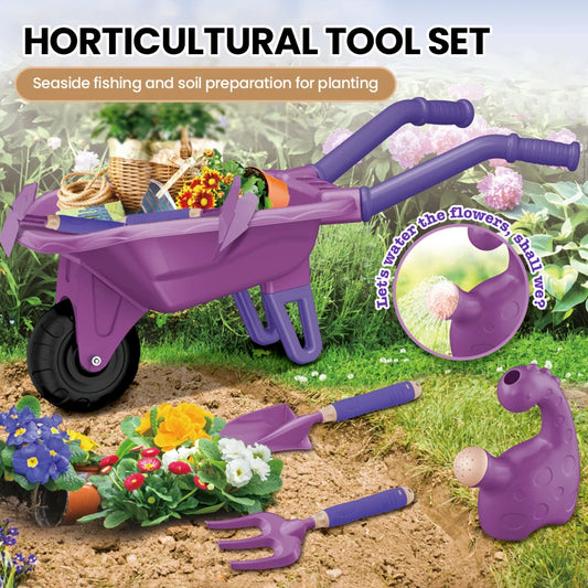 Gardening Tools Outdoor Toys Set Backyard Play Family Roles-Play Game Pretend Play Kids Toy for Boys Girls Children's Day Gifts