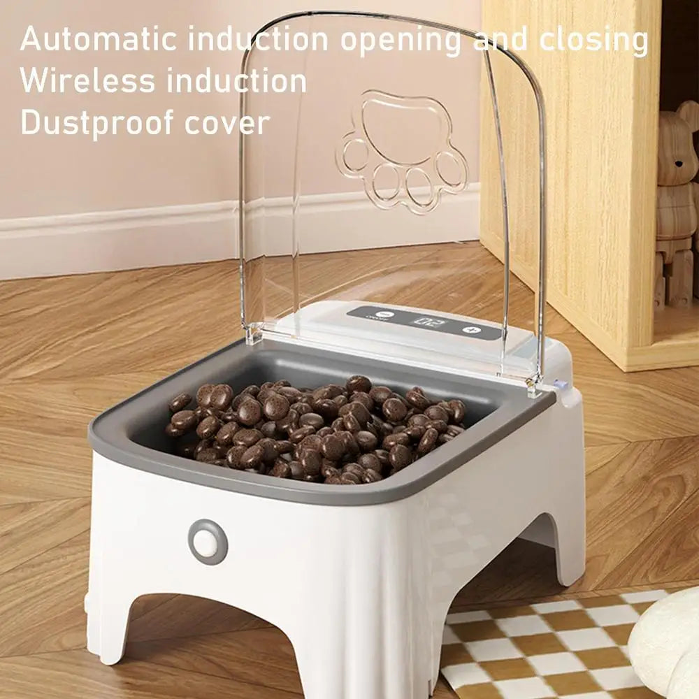 Smart Automatic Pet Feeder – Timed Sensor Dispenser for Cats and Dogs, Dry & Wet Food Slow Feeder Bowl