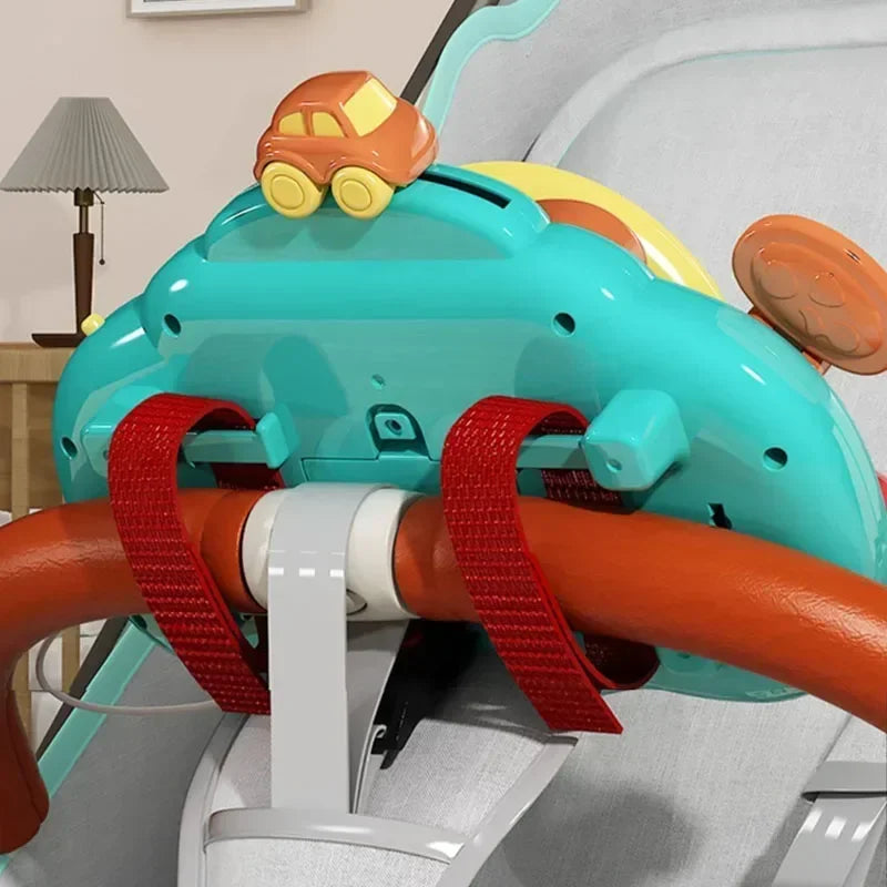 Baby Toy Electric Simulate Driving Car Co-pilot Steering Wheel