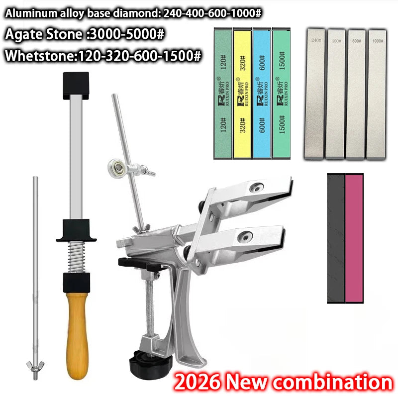 Professional Knife Sharpener Aluminum alloy Fixed Angle Sharpener Diamond Stone Whetstone Kitchen Tools Sharpen Machine Knives