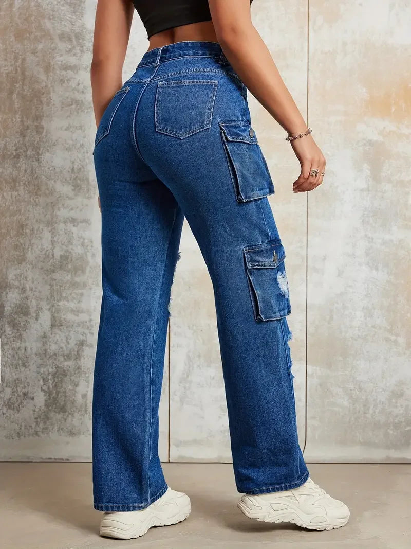 American Retro Punk Style Jeans