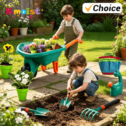 Gardening Tools Outdoor Toys Set Backyard Play Family Roles-Play Game Pretend Play Kids Toy for Boys Girls Children's Day Gifts