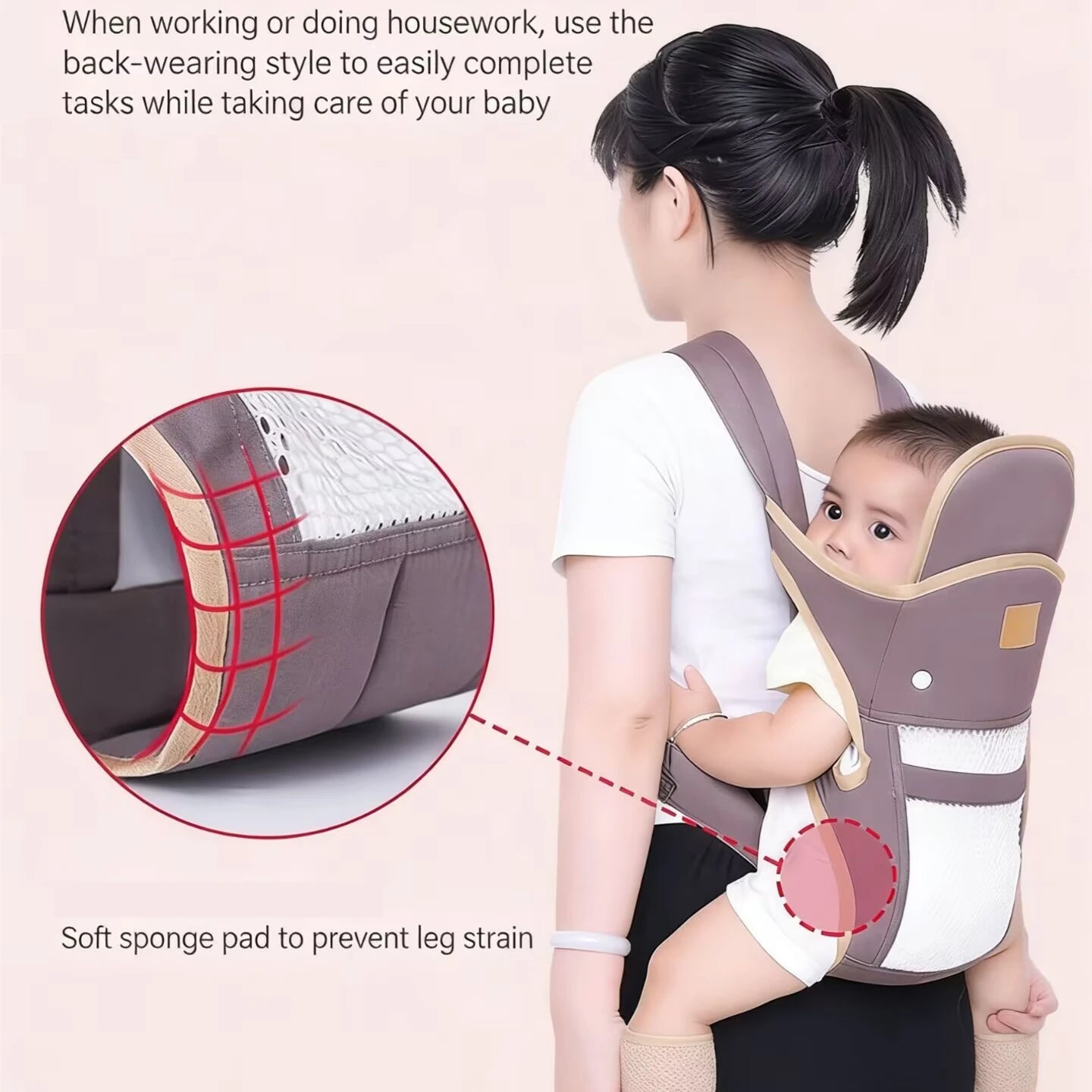 Baby Carrier Three-in-one Baby Carrier Ergonomic Kangaroo Infant Kid Sling  Back Front Facing Backpack Wrap Baby Bag 0-36 Months