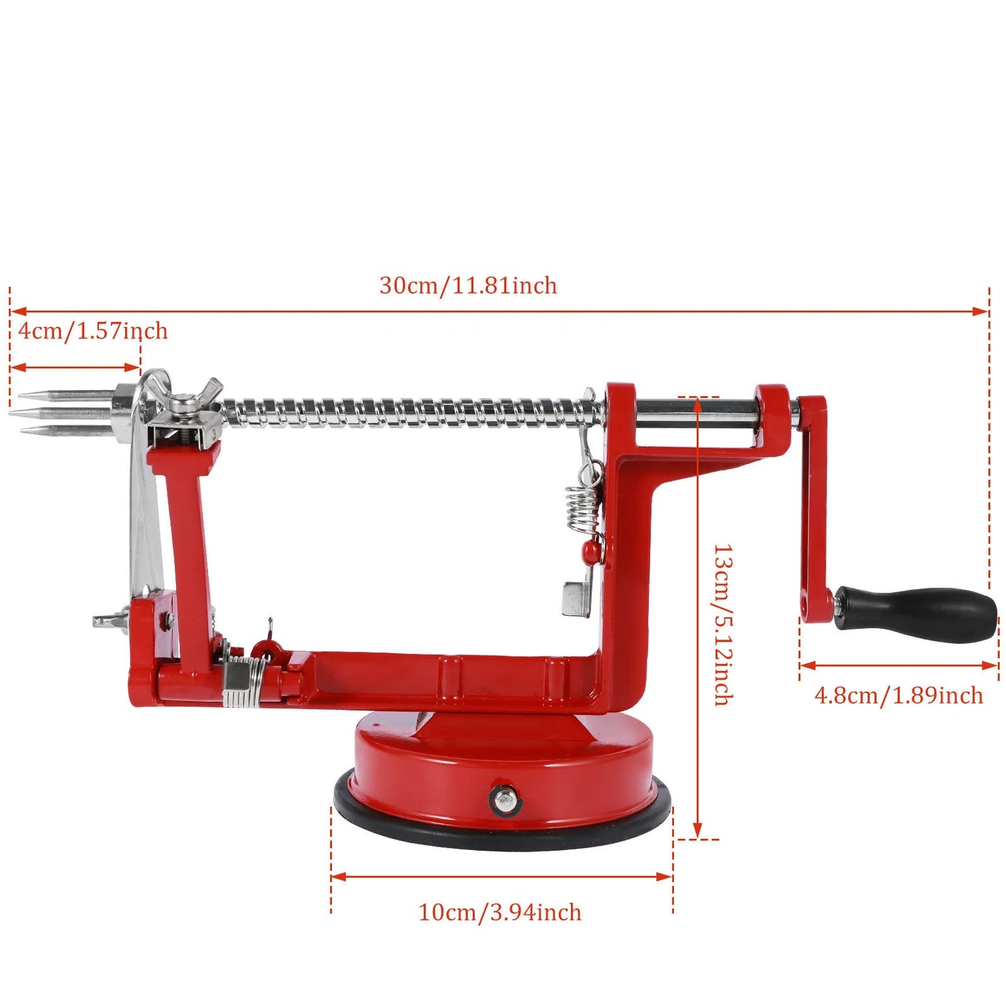 Stainless Steel Fruit Vegatable Peeler 3in1 Slicer Corer Manual Labor-Saving Fruit Peeler with Hand Crank Handle Kitchen Gadgets