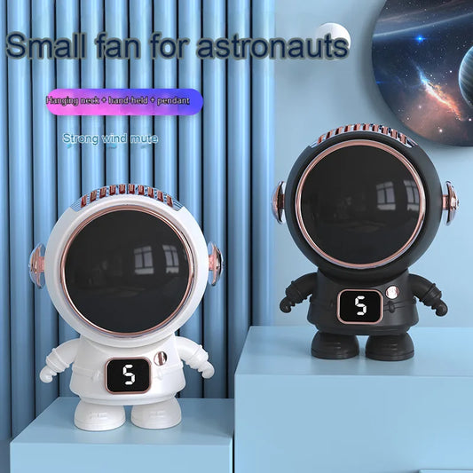 USB Portable Astronaut Hanging Mini Bladeless Cooling Fans Neck Fan