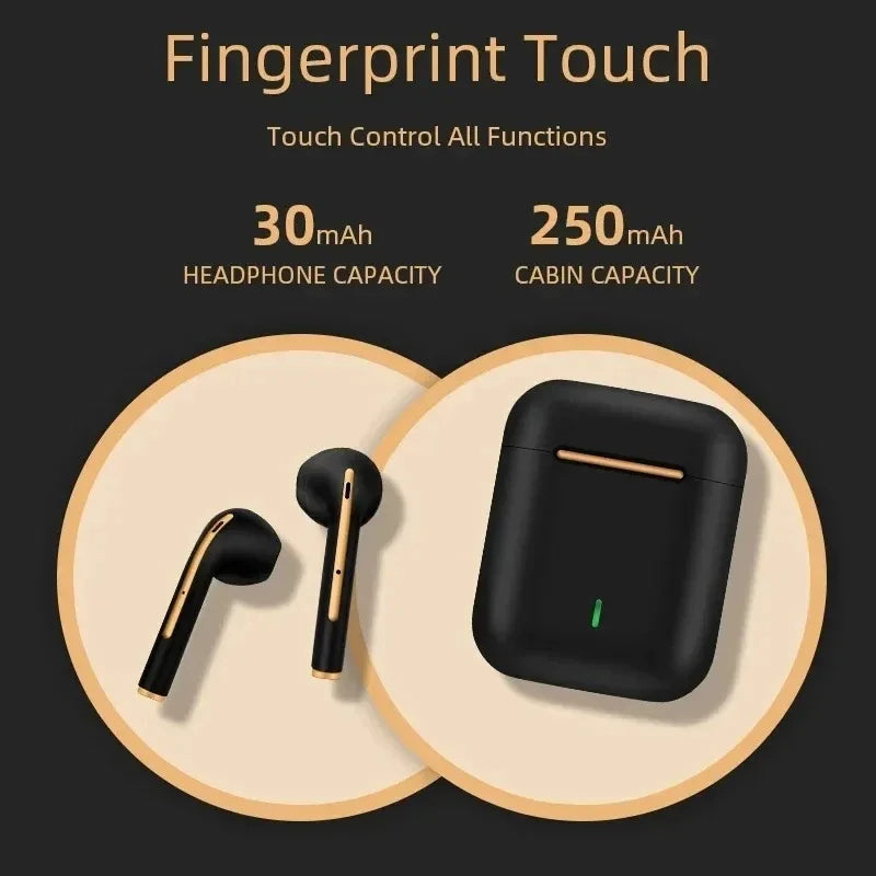 Hot selling J18 Wireless Bluetooth HiFI In Ear Stereo Microphone Waterproof Noise Reduction Sports Game Music Earphones