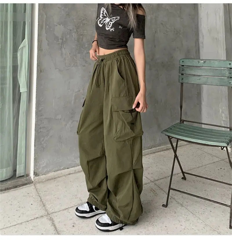 Plus-size Women's Pants Spring and Summer Hot-selling High-waist Versatile Straight-leg Side-pocket Comfortable Casual Pants