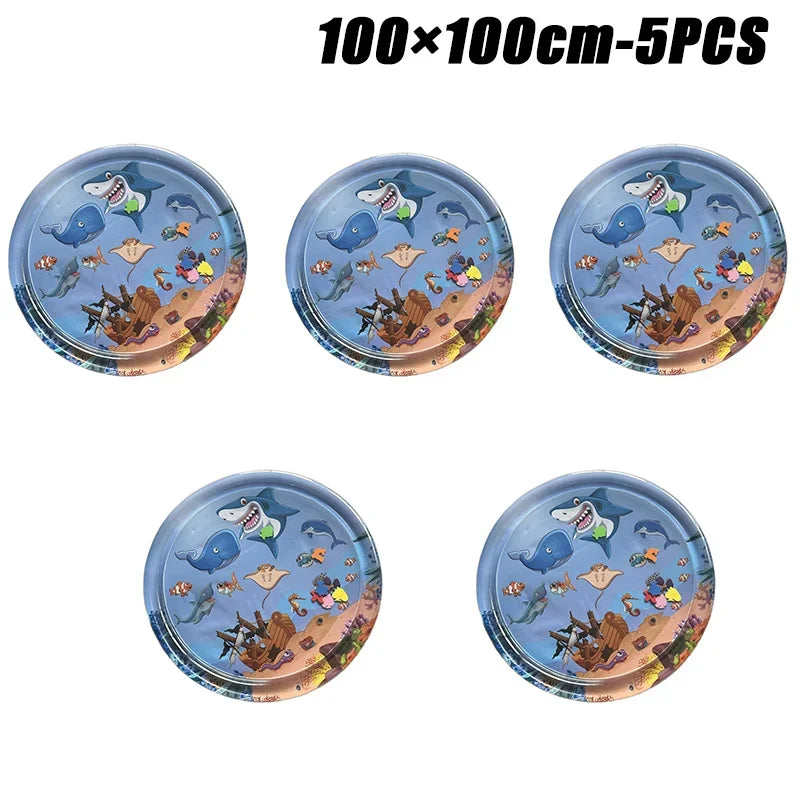 Summer Toys Baby Water Mat PVC Inflatable Cushion Infant Toddler Water Play Mat for Children Early Education Developing Baby Toy