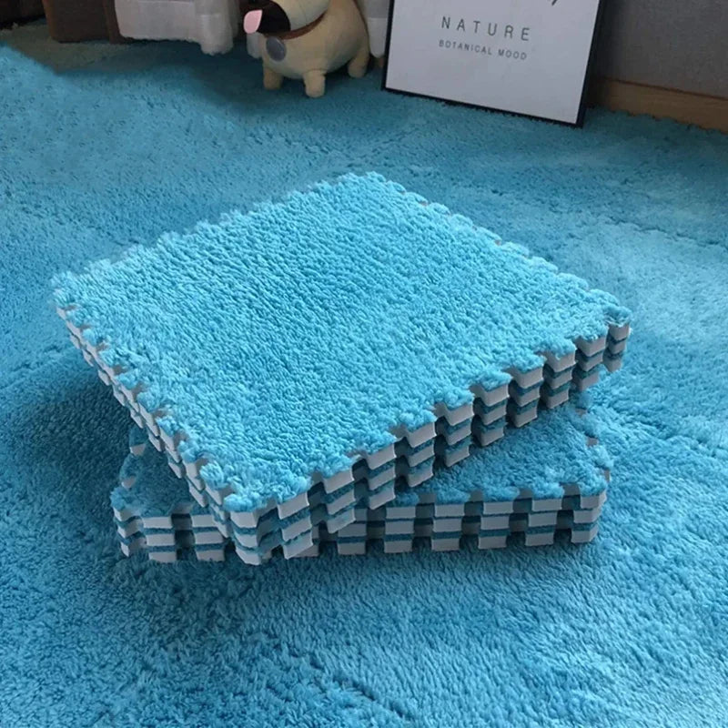 1-20 Pcs Padded Carpet for Baby Carpet Eva Foam Puzzle Carpet Soft Plush Children's Mat in Children's Room Keep Warm Playmat