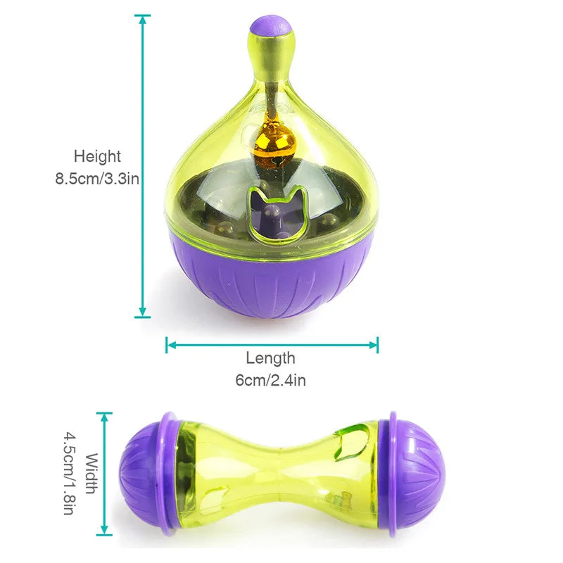 Pet Fun Feeding Toy – Interactive Cat & Dog Tumbler Feeder for Puppies and Kittens, Exercise and Treat Dispenser