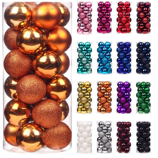 24-36Pcs Xmas Tree Balls Decorations