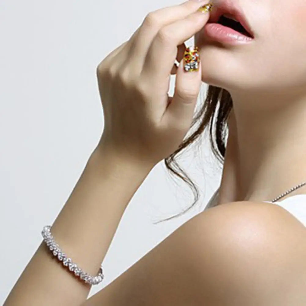 Cubic Zircon Rhinestone Elegant Bracelet