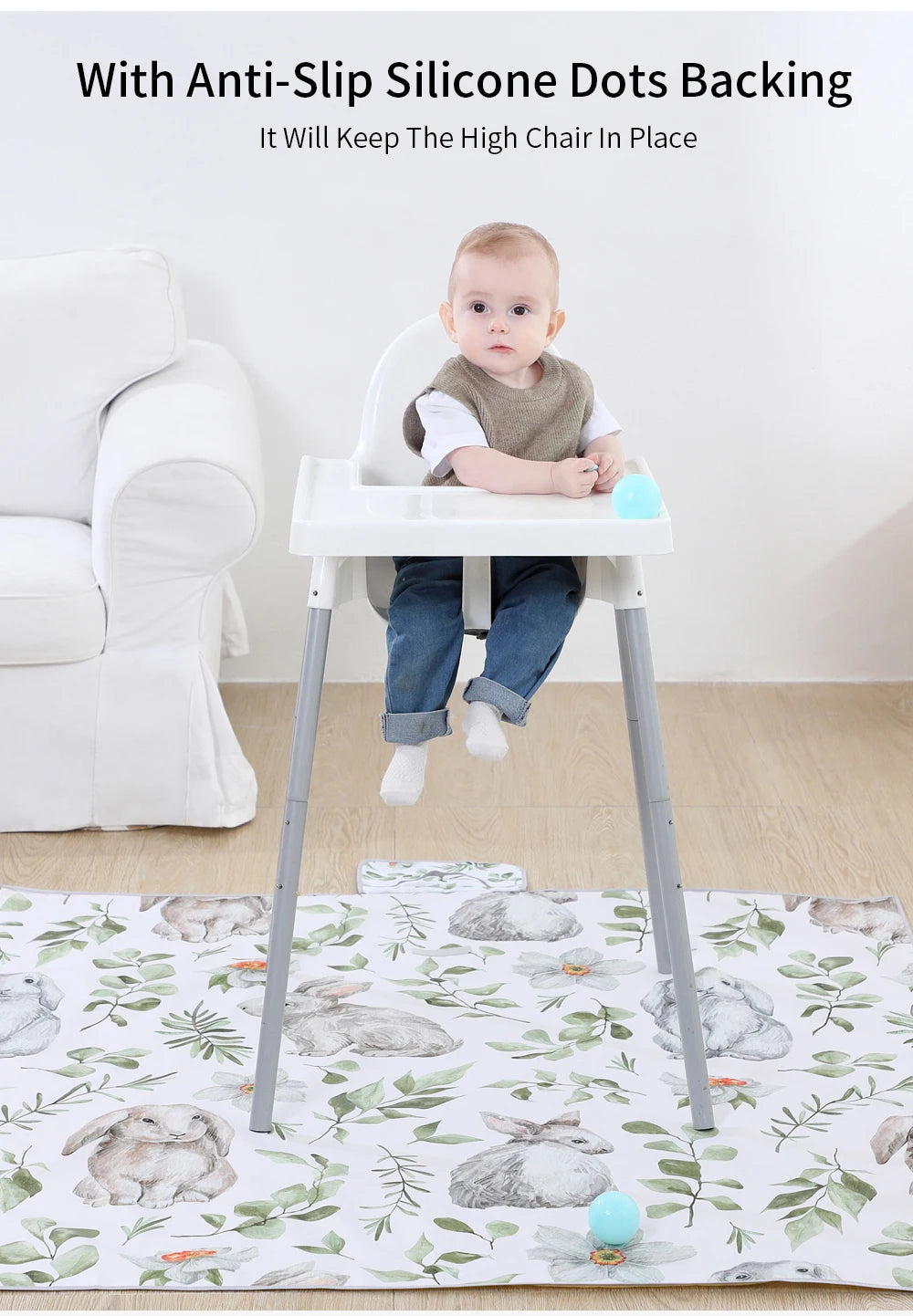 INSULAR Children's Carpet Baby Play Mat Nursery Climbing Pad Foldable Anti-slip Waterproof Durable Portable Educational Activity