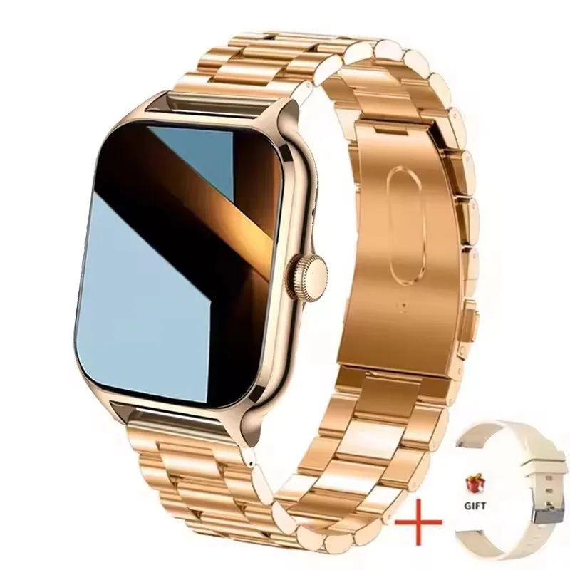 2025 Smart Watch Women 2.01" Full Touch Screen Heart Rate Tracker Bluetooth Call Waterproof Sport Smartwatch Men for Android IOS