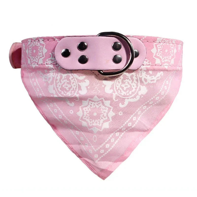 Cute Pet Bandana Scarf – Adjustable Neckerchief Collar for Small Dogs and Puppies