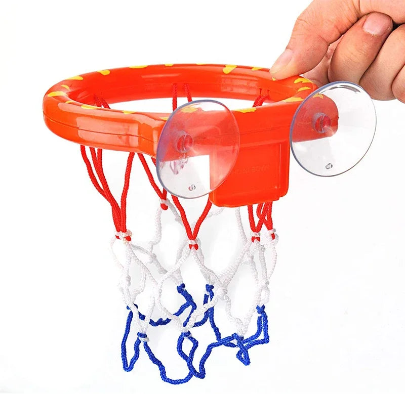Baby Kids Mini Basketball Bathtub Water Play Set with 3 Balls Funny Shower Bath Fun Toys for Toddlers Educational and Safe
