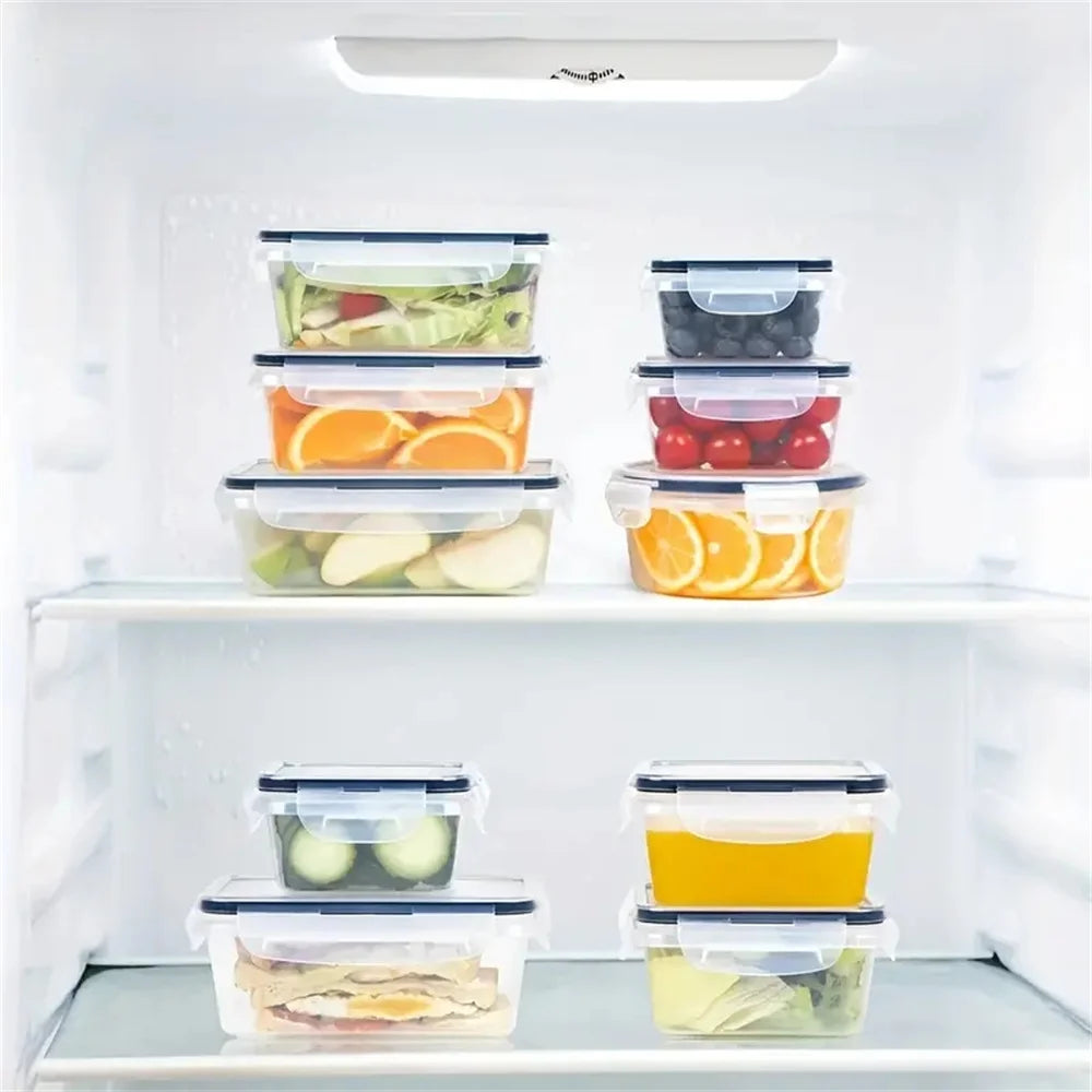 Kitchen Food Containers 12pcs-set, BPA FREE Lunch Box Sugar Cereals Storage Container