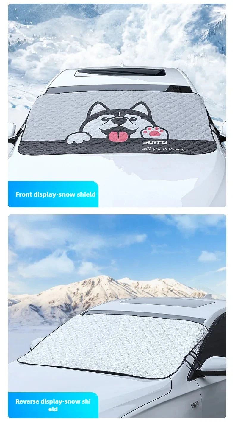 Car Sun Protection Thermal Insulation Sunshade Blocking Interior Windows Front Windshield Cover Frost Protection