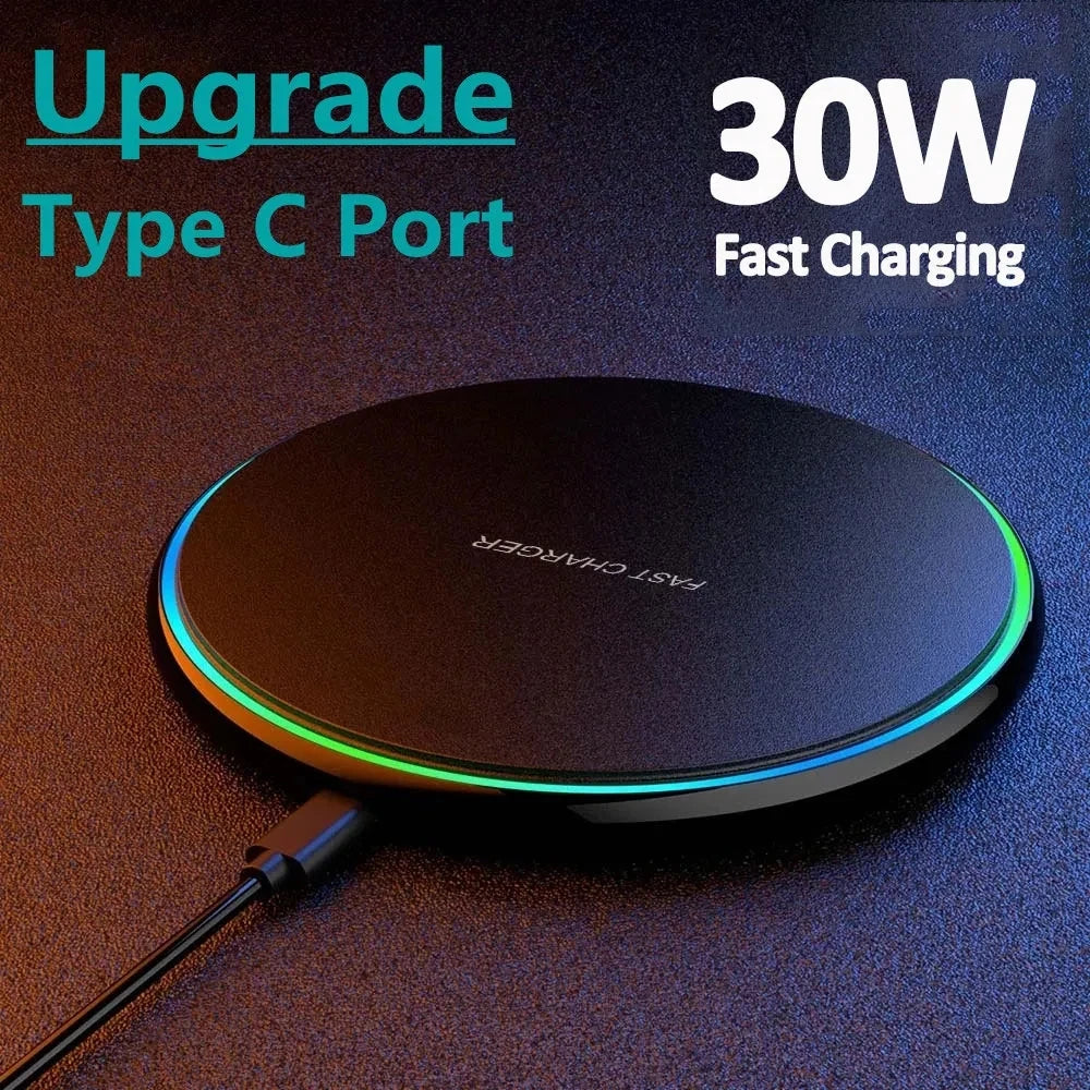 30W Wireless Charger For iPhone 15 14 13 12 X Pro