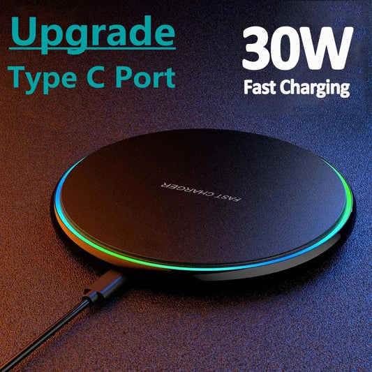 30W Wireless Charger For iPhone 15 14 13 12 X Pro