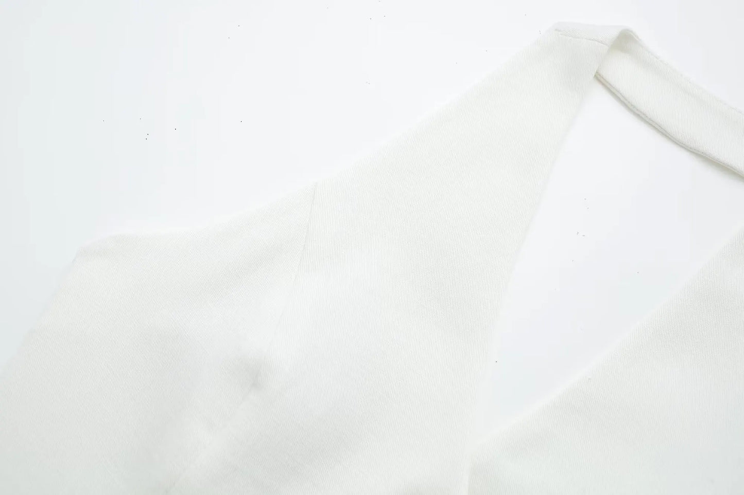 Women's Linen Look Halterneck Vest And Wide Leg Trouser