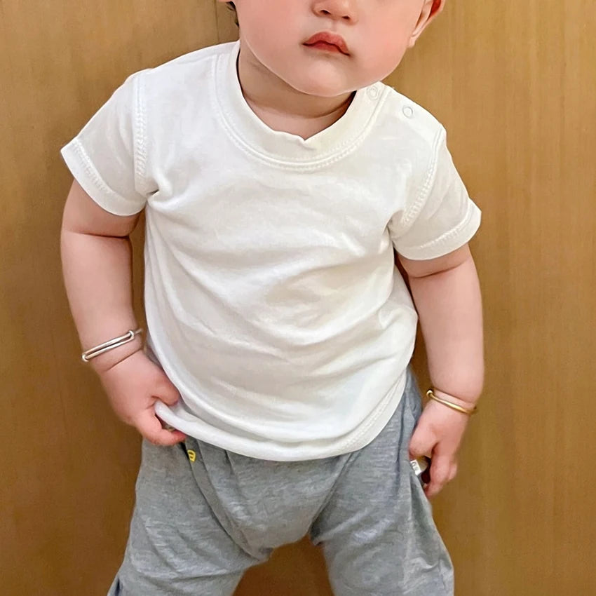 Kids Newborn Baby Summer Short Sleeved T-shirt Funny Best Mama Ever Print Cotton Tops infant boy and girl Tshirt Toddler Tees