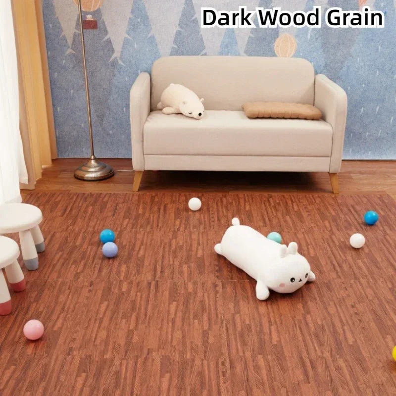 Baby Play Mat Interlocking Foam Tiles Thick Waterproof Floor Mat for Nursery Playroom Toddler Safe Crawling Puzzle Game