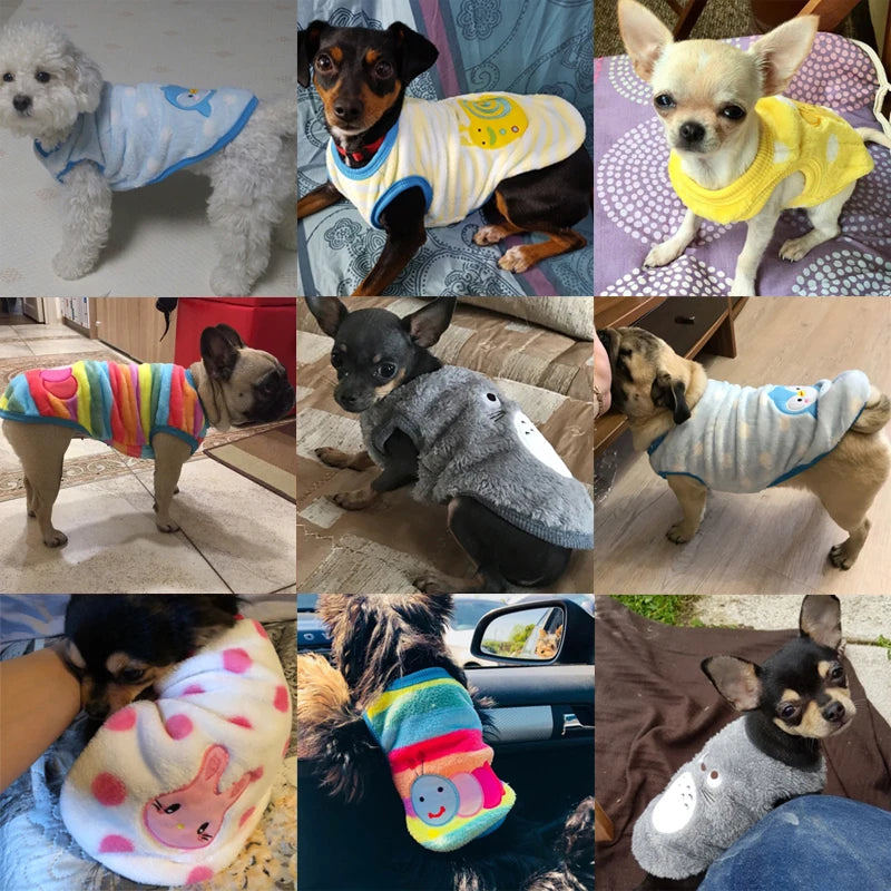 Cute Fleece Dog Winter Coat