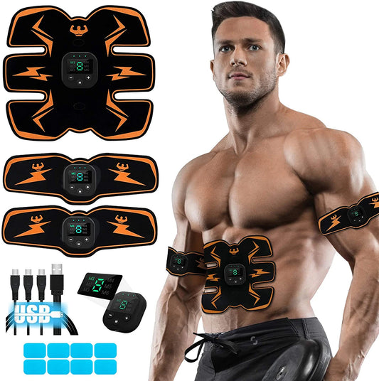 Smart EMS Wireless Muscle Stimulator – Electric Abdominal Trainer, Body Slimming & Weight Loss Massager Stickers