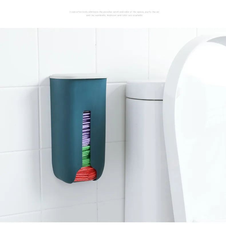 New home life wall hanging kitchen garbage bag storage rack kitchen bathroom plastic bag Nordic style shoe cover storage box