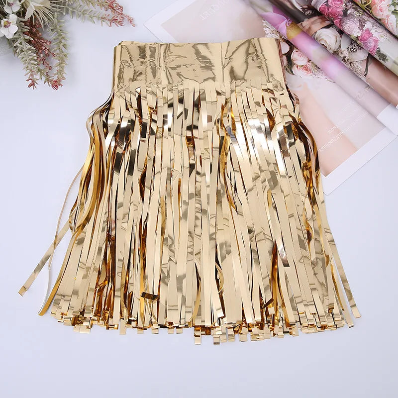 30x300CM Foil Fringe Garland – Streamer Curtain Banner for Wedding, Birthday, and Party Decorations
