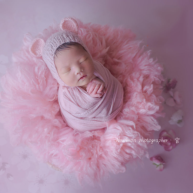 100% Flokatti Wool Mats Baby Photography Blanket Newborn Wrap Flokati Props for Newborns Photo Shoot Fotografia Accessories