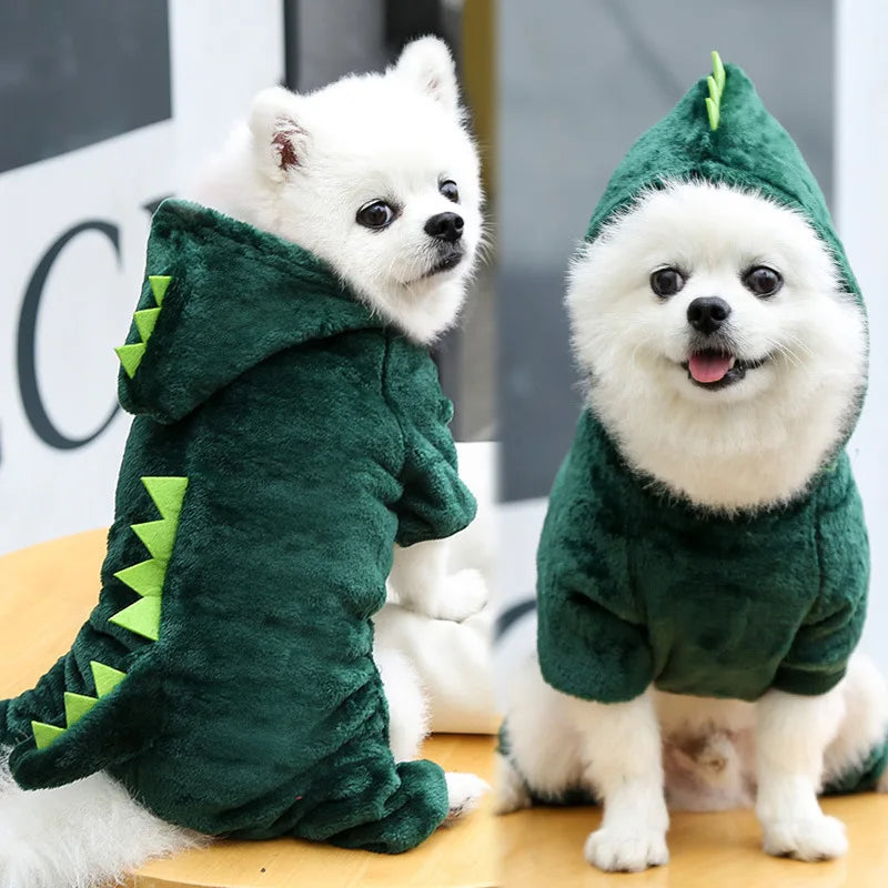 Dinosaur Dog Fleece Pet Jumpsuit