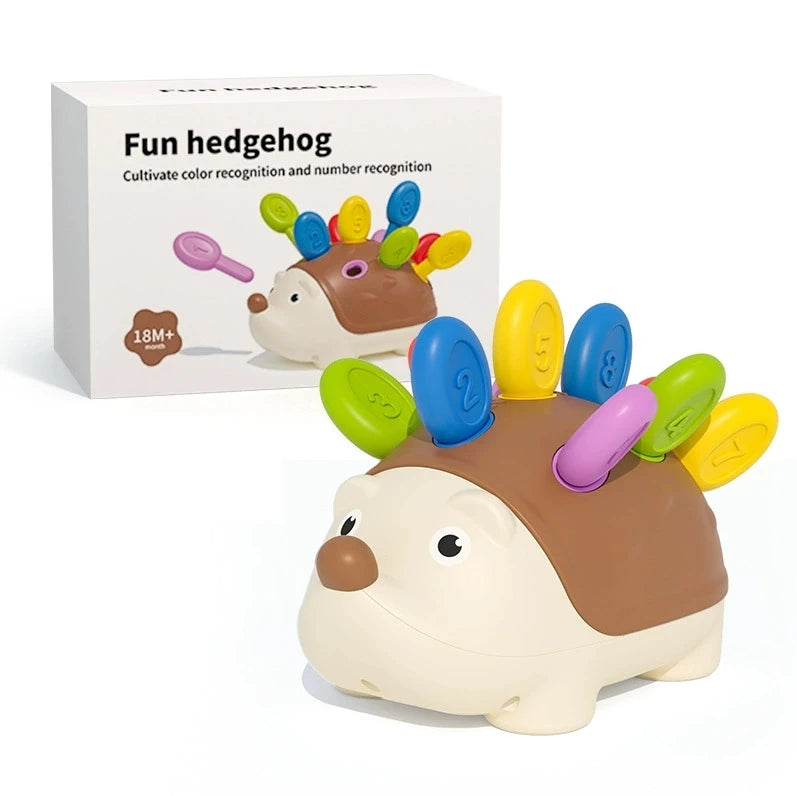 Montessori Baby Hedgehog Toy – Sensory and Fine Motor Educational Toy for Kids