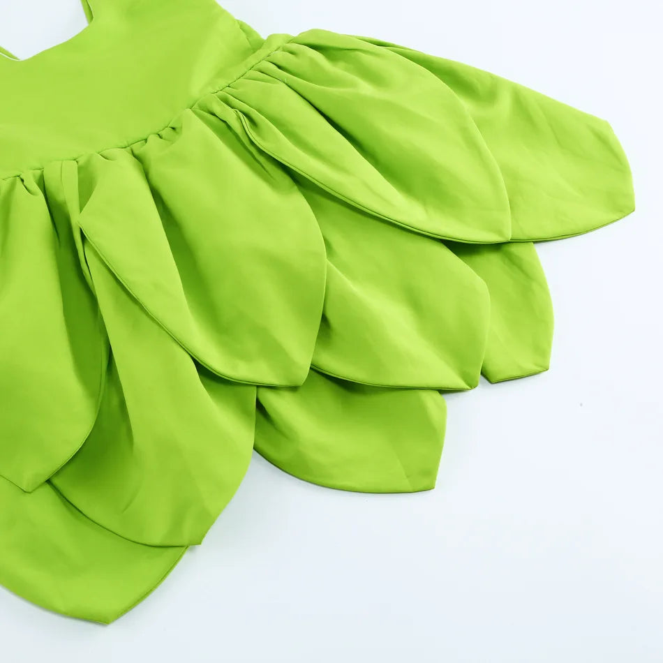 Tinkerbell Dress Girls Halloween Costumes Kids Girl Green Fairy Princess Fancy Tinker Bell Dress Birthday Party