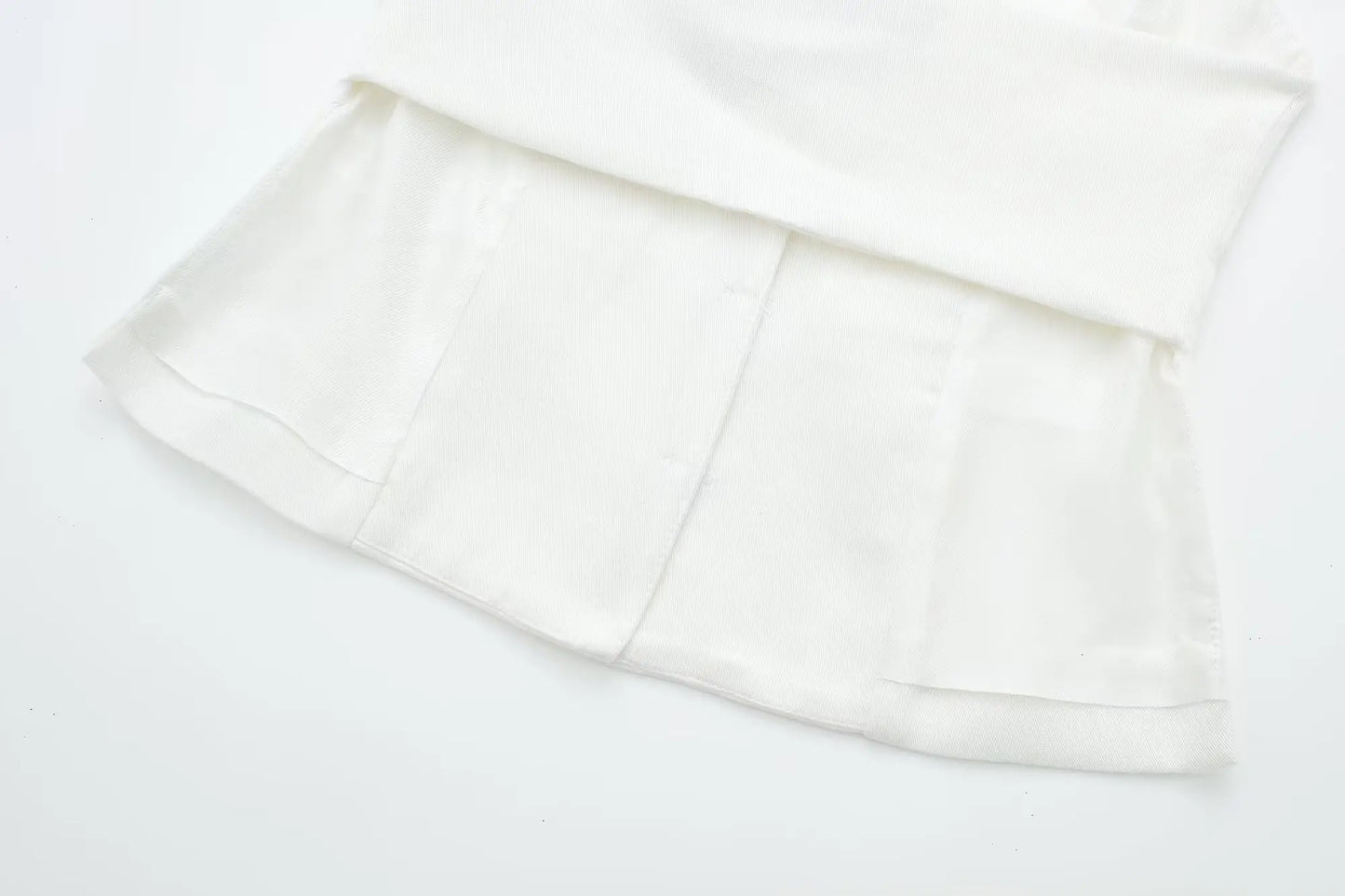 Women's Linen Look Halterneck Vest And Wide Leg Trouser